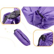 Saltea Autogonflabila "Lazy Bag" tip sezlong, 230 x 70cm, culoare Violet, pentru camping, plaja sau piscina