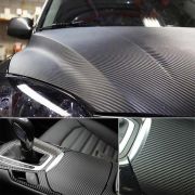 Folie colantare auto Carbon 3D Negru, 3m x 1,27m