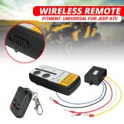 Modul cu 2 telecomenzi Wireless pentru actionare Troliu, destinatie Off-Road, ATV, SSV, QUAD (AVX-T290519-8)