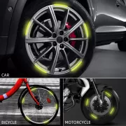 Set 20 bucati Elemente Reflectorizante "Wheel Arch" pentru autoturisme, biciclete, motociclete, atv-uri, scutere, culoare Argintiu