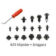 Set 625 clipsuri auto universale pentru montaj cu extractor inclus