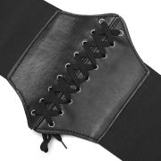 Curea Neagra de tip "corset" cu siret, pentru modelare talie, marime S