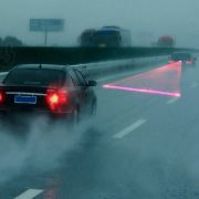 Proiector de ceata cu Raza Laser Anti-Accident, alimentare 12V, culoare rosie, pentru vehicule Off-Road, ATV, SSV