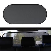 Parasolar Luneta Auto, 100 x 50 cm, culoare Neagra, prindere cu ventuze