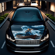 Folie Capota Auto "Hood Art" rezistenta la exterior, marime M (165 x 120cm) - Cod: AVX-CAPOTA-013M