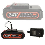 Mini ferastrau electric cu lant, baterie de 24V si valiza de transport