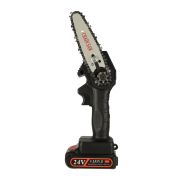 Mini ferastrau electric cu lant, baterie de 24V si valiza de transport