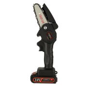 Mini ferastrau electric cu lant, baterie de 24V si valiza de transport