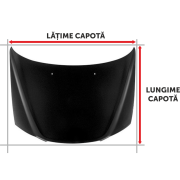 Folie Capota Auto "Hood Art" rezistenta la exterior, marime L (180 x 130cm) - Cod: AVX-CAPOTA-020L
