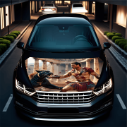 Folie Capota Auto "Hood Art" rezistenta la exterior, marime M (165 x 120cm) - Cod: AVX-CAPOTA-015M