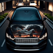 Folie Capota Auto "Hood Art" rezistenta la exterior, marime L (180 x 130cm) - Cod: AVX-CAPOTA-022L