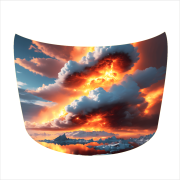 Folie Capota Auto "Hood Art" rezistenta la exterior, marime M (165 x 120cm) - Cod: AVX-CAPOTA-024M