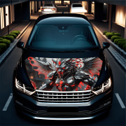 Folie Capota Auto "Hood Art" rezistenta la exterior, marime S (150 x 110cm) - Cod: AVX-CAPOTA-025S