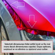 Folie Capota Auto "Hood Art" rezistenta la exterior, marime M (165 x 120cm) - Cod: AVX-CAPOTA-022M