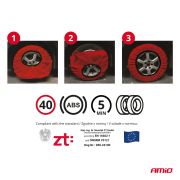 Set 2 lanturi de zapada textile, marime L, omologate EN16662-1 si Onorm V5121