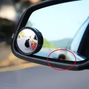 Set 2 Oglinzi unghi mort cu reglaj 360°, auto-adezive, diametru 48 mm