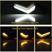 Set 2 lampi Semnalizare Moto, model BUMERANG, cu 2 functii, pozitie si semnalizare, tensiune 12V