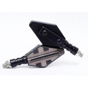 Set 2 lampi Semnalizare Moto, model CROSS, cu 2 functii, pozitie si semnalizare, tensiune 12V