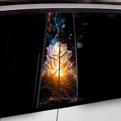 Set 2 stickere decorative pentru stalpii usilor, print autoadeziv de inalta rezolutie, dimensine 2 buc x 50 x 22 cm , cod: AVX-SSU-17