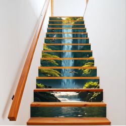 Sticker decorativ pentru scari interioare, print autoadeziv de inalta rezolutie, dimensine 200 x 124 cm, cod: AVX-STAIRS-11