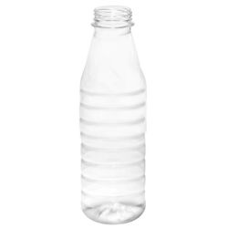 Sticla PET 750ml, cilindrica, transparenta cu gura larga pentru fresh, filet 38mm