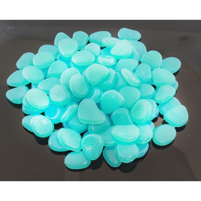 Set 100 pietre decorative fluorescente, culoare Albastru, AVX-AG653A