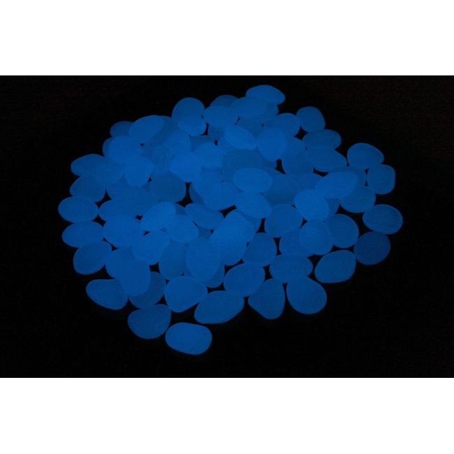Set 100 pietre decorative fluorescente, culoare Albastru, AVX-AG653A