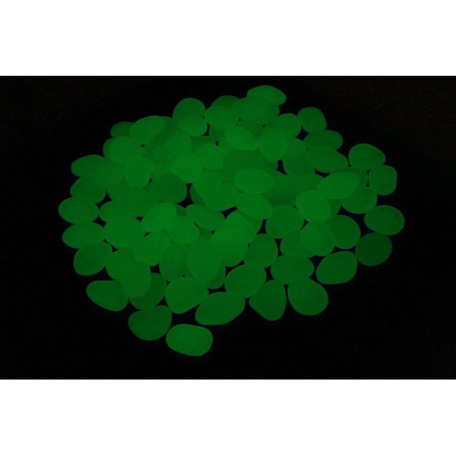 Set 100 pietre decorative fluorescente, culoare Verde, AVX-AG653B