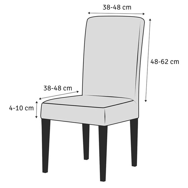 Husa universala pentru scaune clasice, culoare GRI