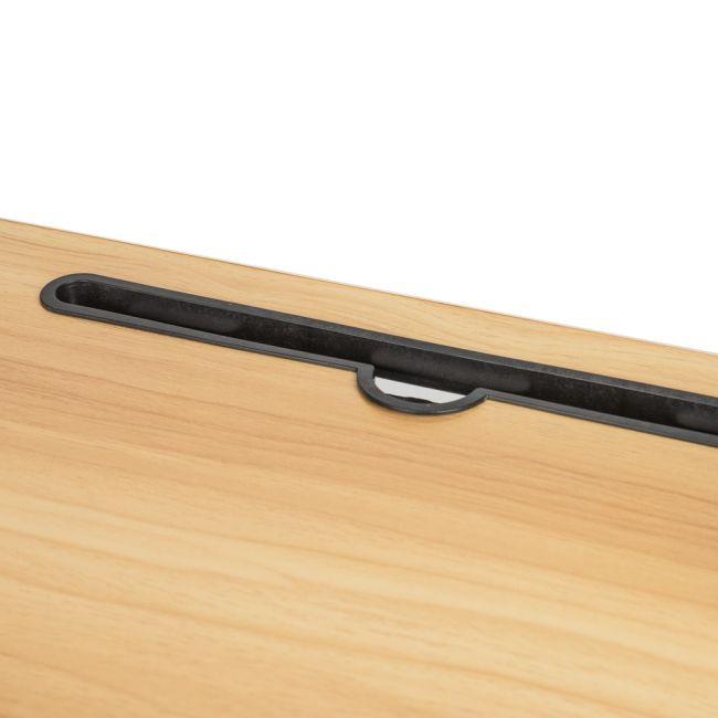 Masa pentru Laptop plianta din MDF, dimensiune 60 x 39,5 cm, cu suport pahar si telefon
