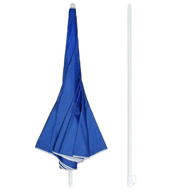 Umbrela de Plaja sau Gradina, culoare Albastra, model XL cu deschidere de pana la 160 cm