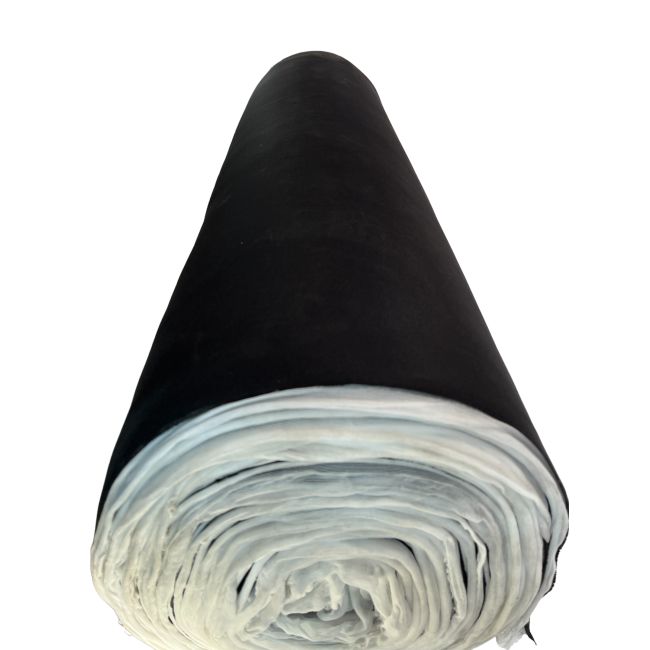 Material pentru reconditionare plafon auto, material textil cu spate buretat, culoare Neagra, dimensiune 2m x 1,50m