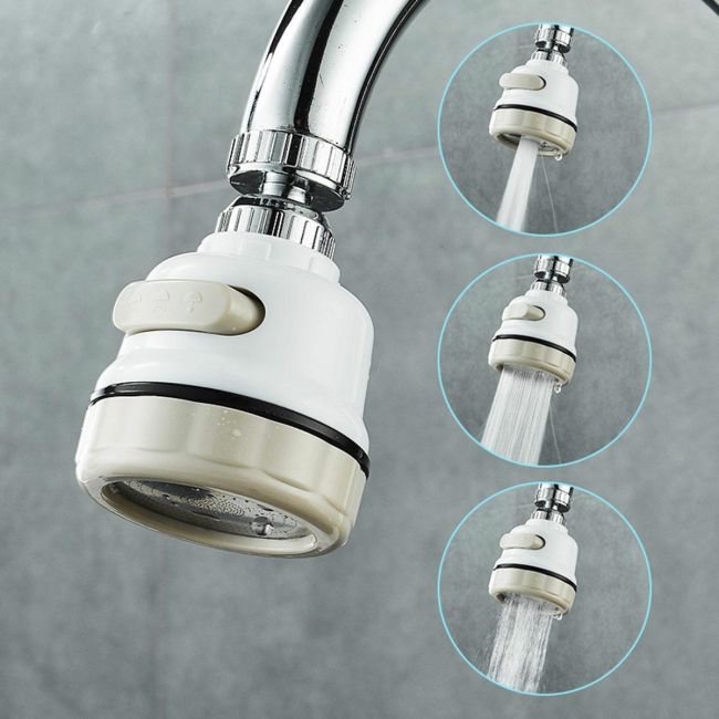 Aerator apa pentru robinetul de bucatarie cu 3 moduri de functionare