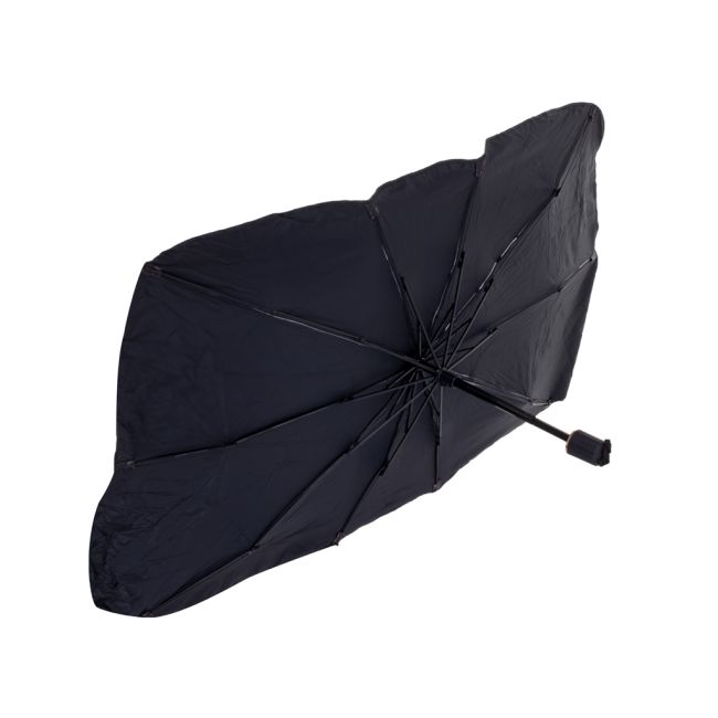 Parasolar Auto tip umbrela pentru parbriz, dimensiune 65 x 110 cm, culoare neagra