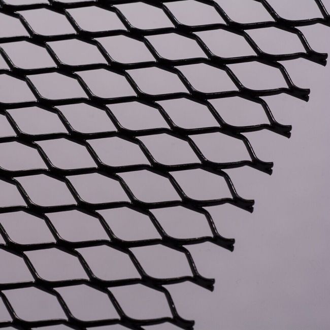 Grila Sport Tuning din Aluminiu, dimensiune 100 x 33cm, decupabila, culoare Neagra