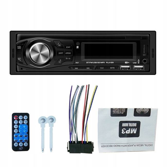 Player Auto, 4 x 50W, model 8021X, cu Radio, MP3, AUX, Card, Telecomanda