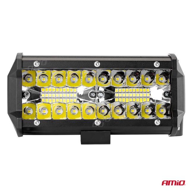 Proiector LED pentru Off-Road, ATV, SSV, cu doua fluxuri de lumina, culoare 6500K, 120W, tensiune 9 - 36V, dimensiuni 170 x 74 x 63 mm