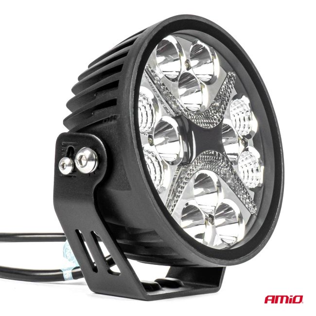 Proiector LED "PRO SERIES" cu doua functii pentru Off-Road, ATV, SSV, putere 54W, 7200lm, culoare 6000K, tensiune 10-30V, dimensiuni 140 x 140 x 61 mm