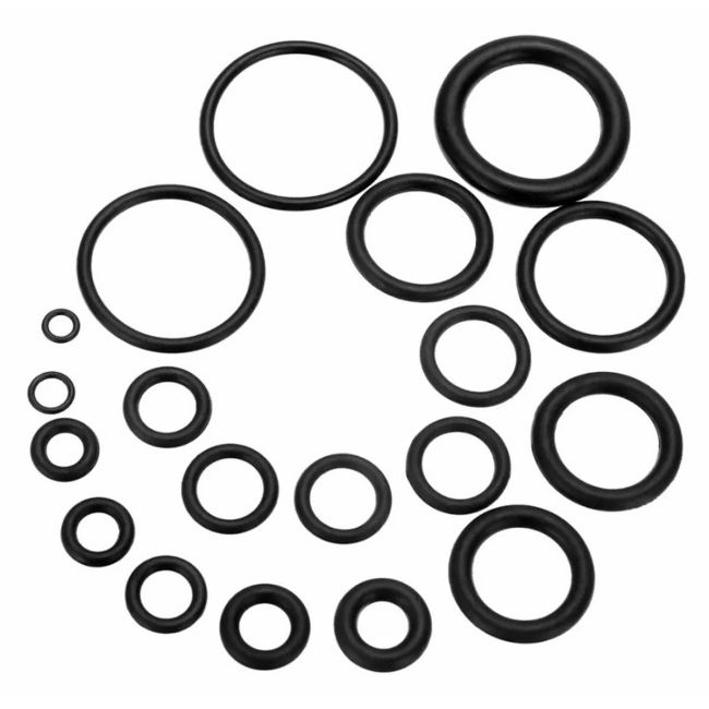 Set 225 de garnituri din cauciuc "O-Ring" rezistente la ulei, 18 tipuri/dimensiuni