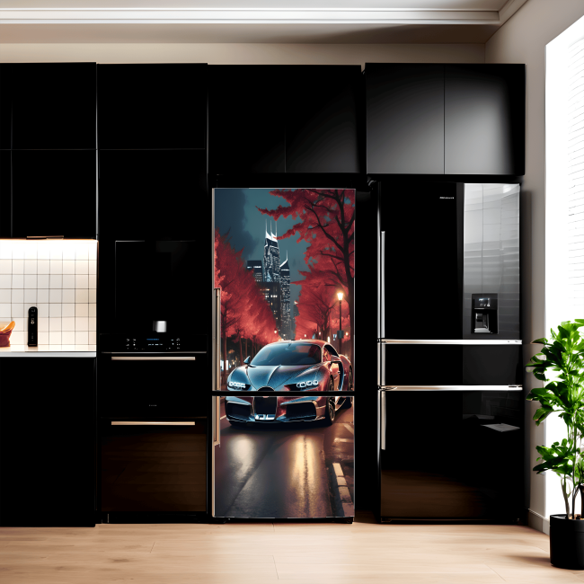 Folie imprimata color pentru decor Frigider, dimensiune 200 x 90cm, model: AVX-FR08