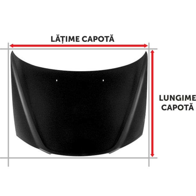 Folie Capota Auto "Hood Art" rezistenta la exterior, marime L (180 x 130cm) - Cod: AVX-CAPOTA-012L