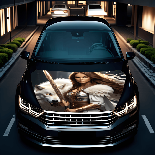 Folie Capota Auto "Hood Art" rezistenta la exterior, marime S (150 x 110cm) - Cod: AVX-CAPOTA-006S