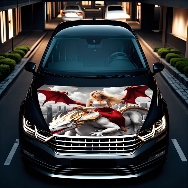 Folie Capota Auto "Hood Art" rezistenta la exterior, marime M (165 x 120cm) - Cod: AVX-CAPOTA-009M