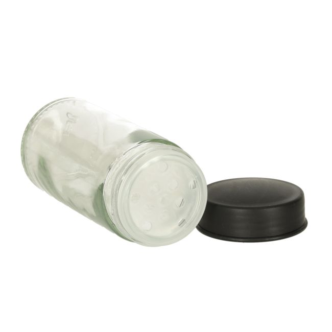 Organizator de condimente cu 18 containere cu suport rotativ pentru bucatarie, culoare neagra