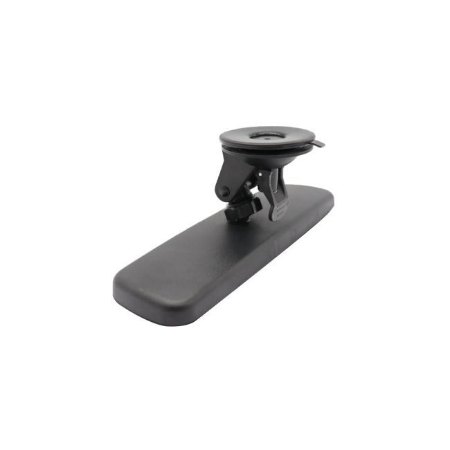 Oglinda retrovizoare fixare cu ventuza, culoare neagra, dimensiuni 24,5 x 6,5 cm