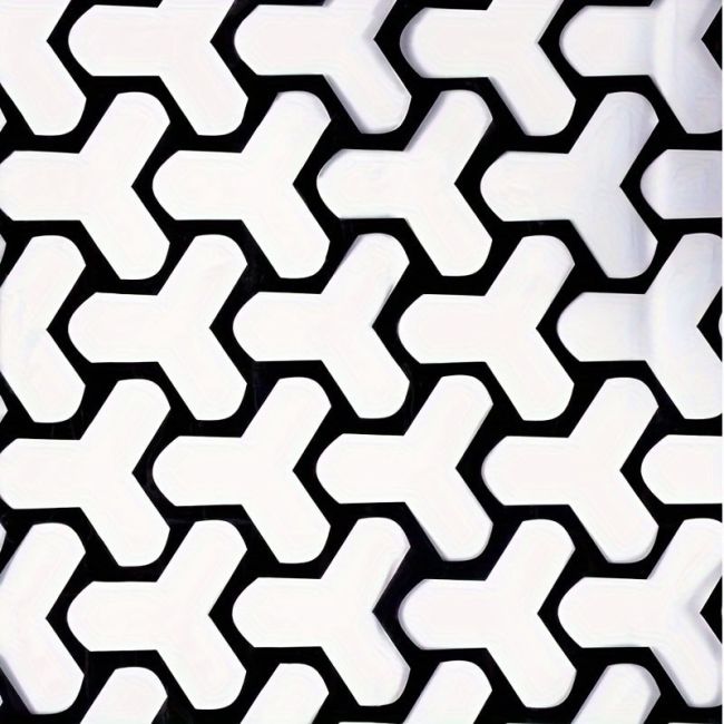 Set 2 folii autoadezive decupate pentru decorarea stopurilor auto, dimensiune 2 x 48 x 30cm, culoare Negru Mat, model HONEYCOMB TRIANGLE