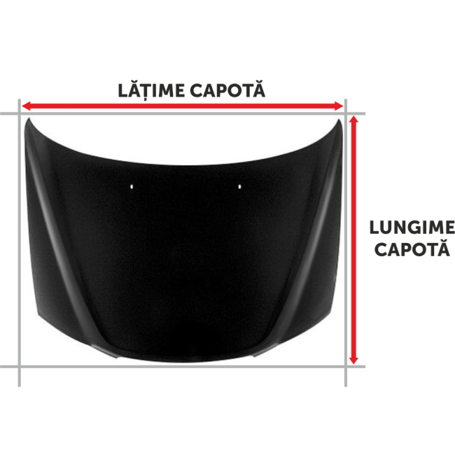 Folie Capota Auto "Hood Art" rezistenta la exterior, marime L (180 x 130cm) - Cod: AVX-CAPOTA-020L