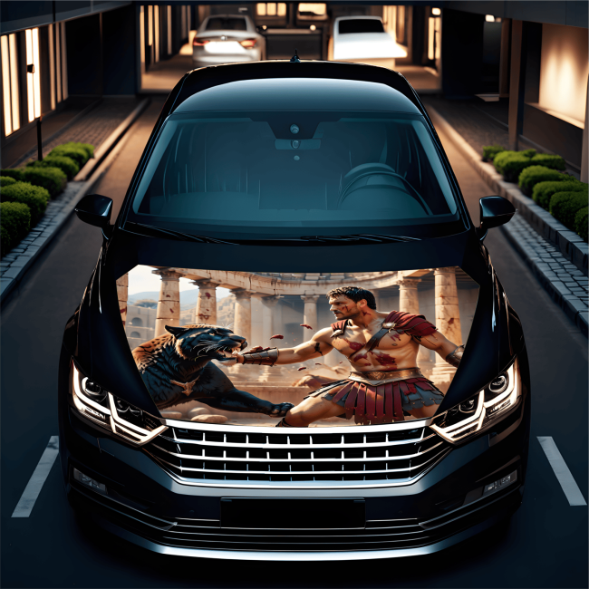 Folie Capota Auto "Hood Art" rezistenta la exterior, marime M (165 x 120cm) - Cod: AVX-CAPOTA-015M