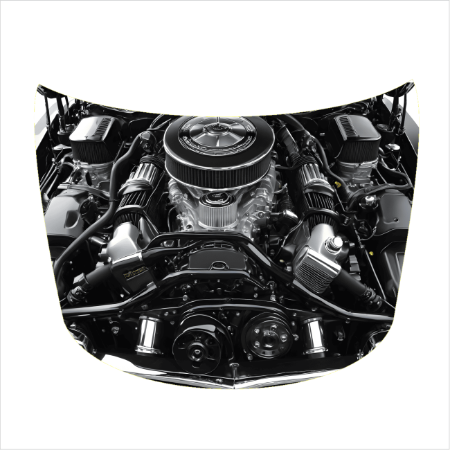 Folie Capota Auto "Hood Art" rezistenta la exterior, marime S (150 x 110cm) - Cod: AVX-CAPOTA-017S