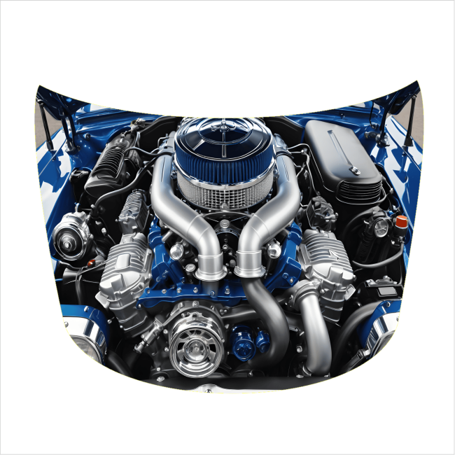 Folie Capota Auto "Hood Art" rezistenta la exterior, marime M (165 x 120cm) - Cod: AVX-CAPOTA-019M